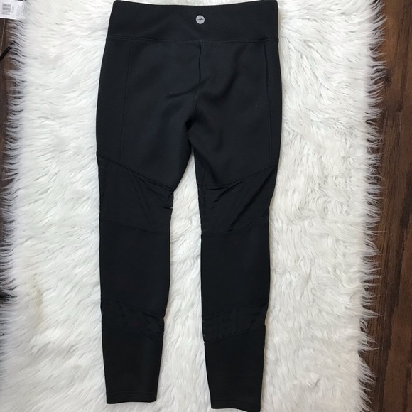 Avia Pants & Jumpsuits Avia Black Mesh Panel Performancejoggers